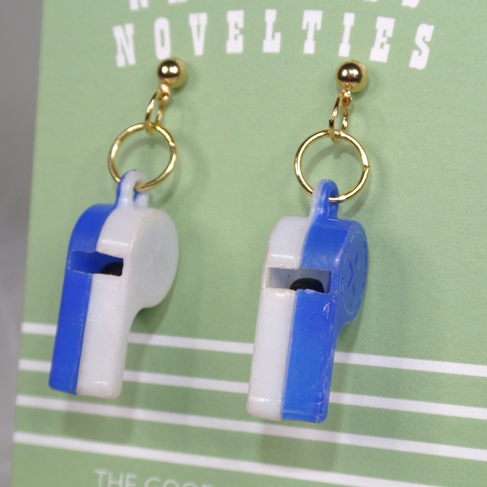 SOLD Gumball Charm Whistle Earrings